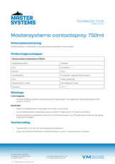 Mastersystems contactspray 750 ml - TF